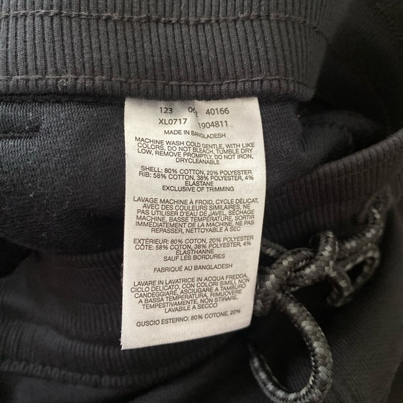 MENS COLUMBIA PANTS WITH POCKETS. BLACK. CUFF ANKLE AND DRAW STRING - Picture 5 of 8